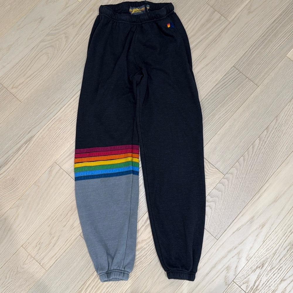 Aviator Nation Joggers Small 5 stripe